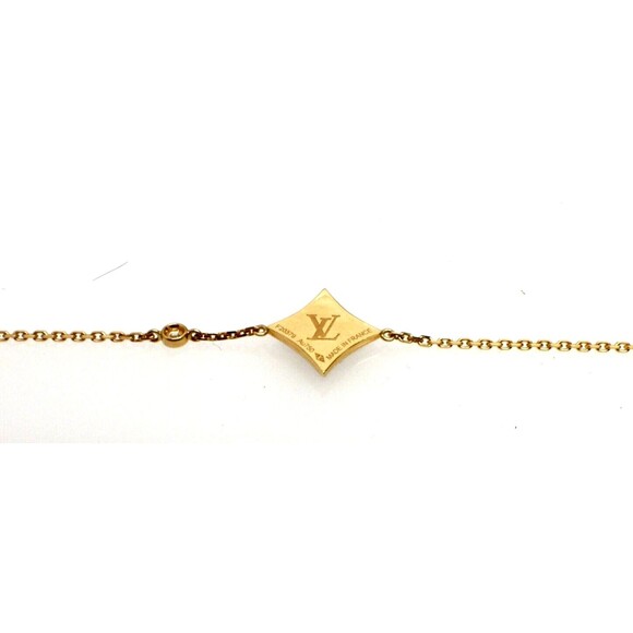 Louis Vuitton 18K Yellow Gold Diamond Onyx Star Bracelet LV - Picture 4 of 4